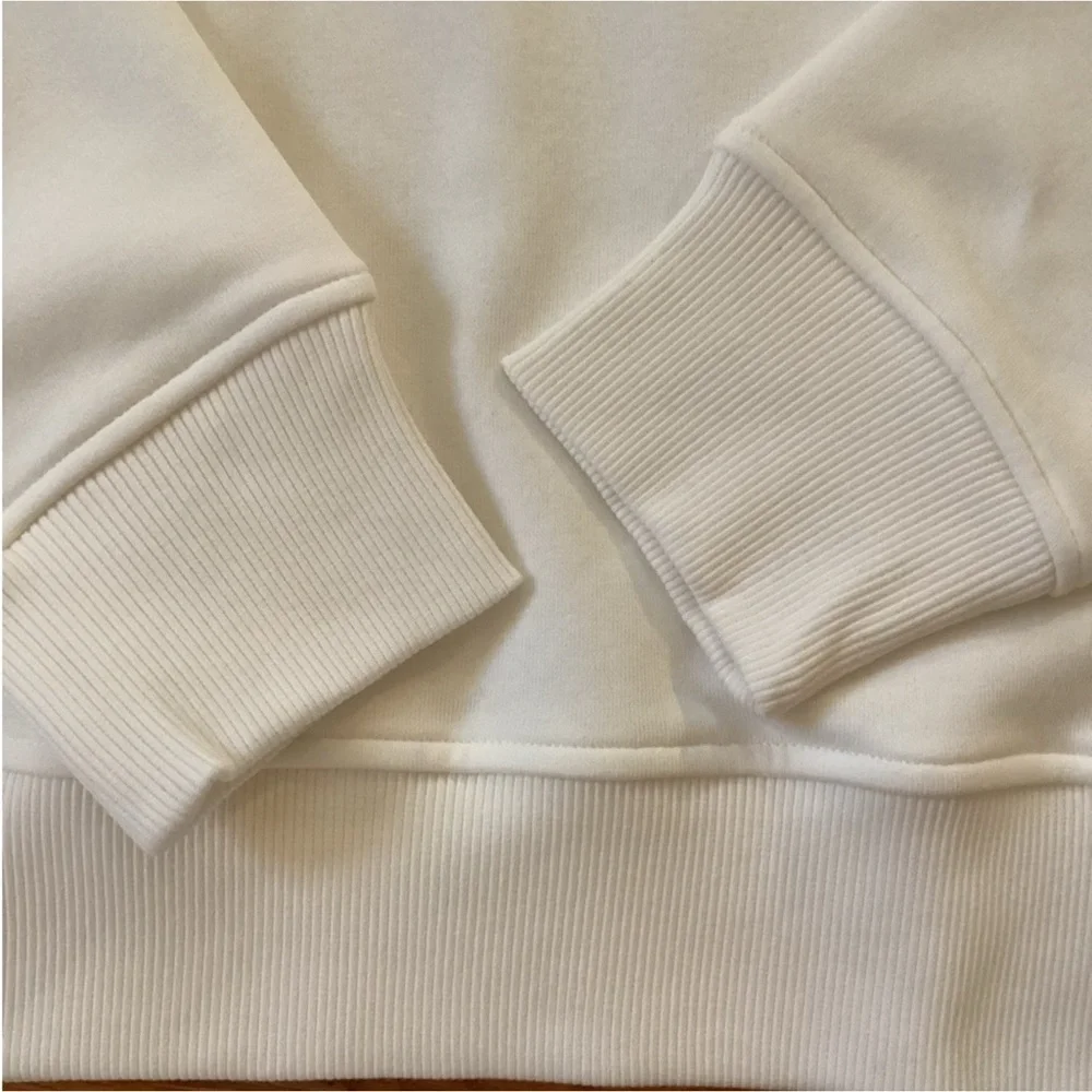 BANANA REPUBLIC FLEECE - DOLMAN DROP SHOULDER W RIB NECK DETAIL MID WEIGHT MED